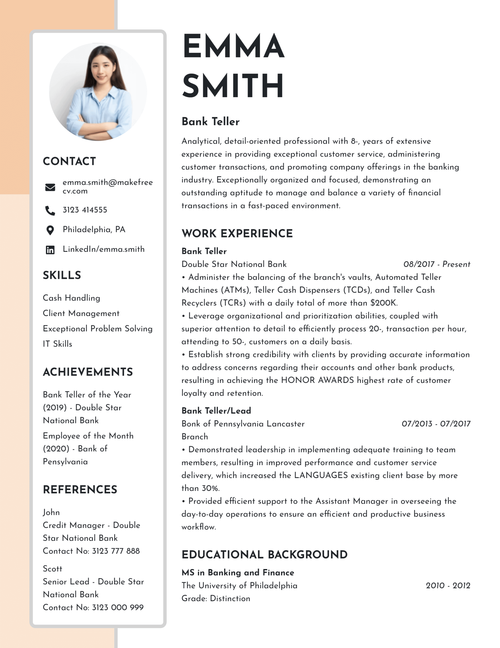 neutral resume template