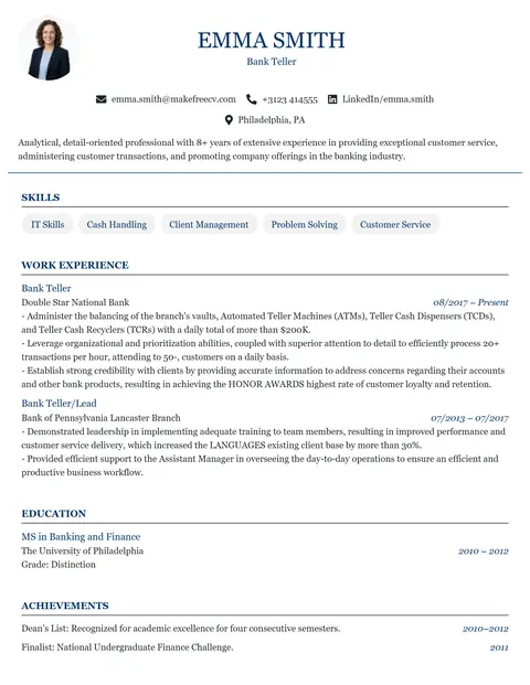 Academic CV template preview - Traditional single-column layout for long CVs